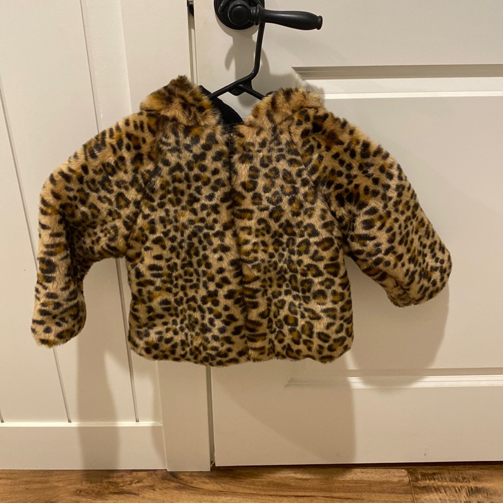 Excellent condition baby gap leopard winter coat.